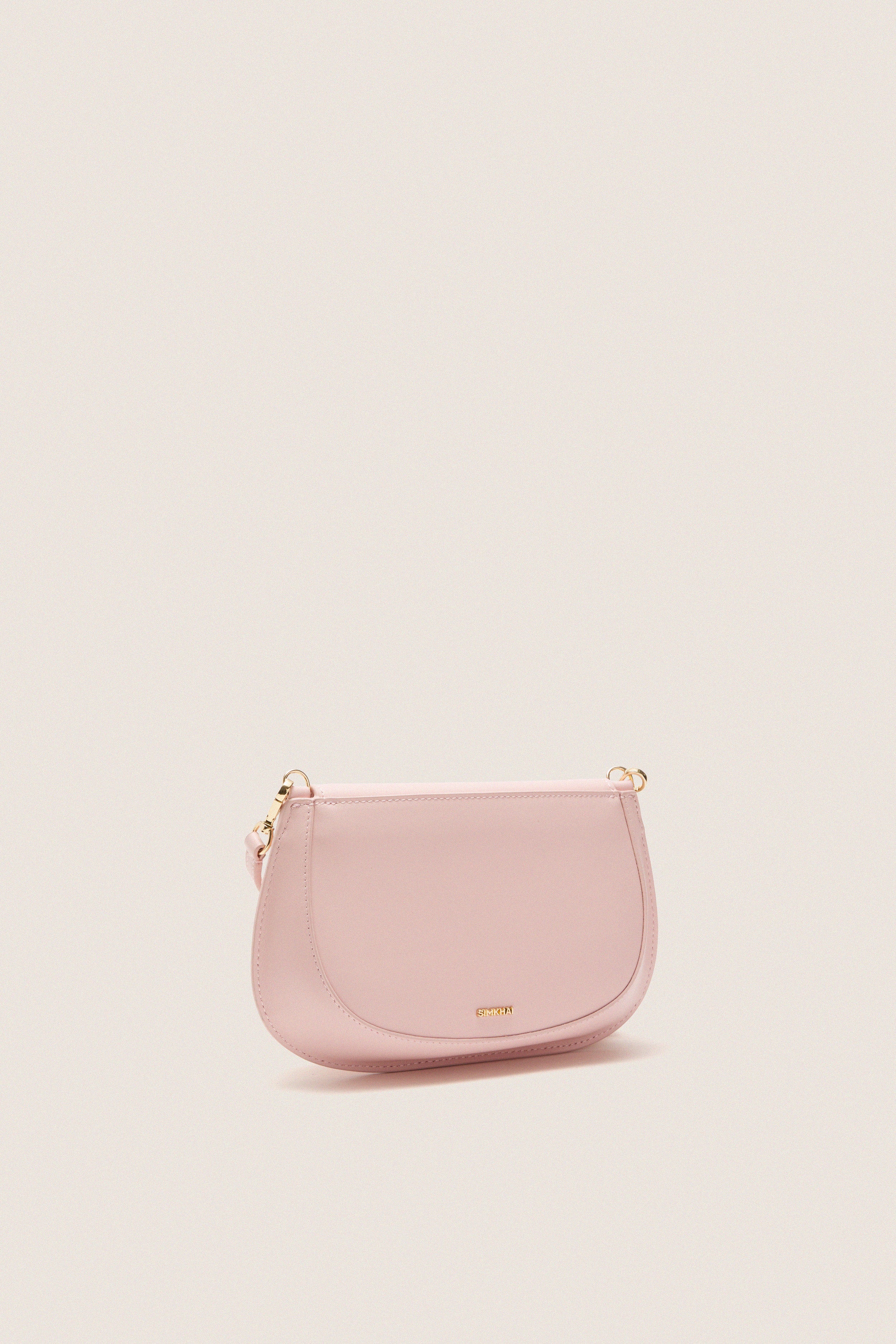 Pale Pink Logan Leather Crossbody | SIMKHAI