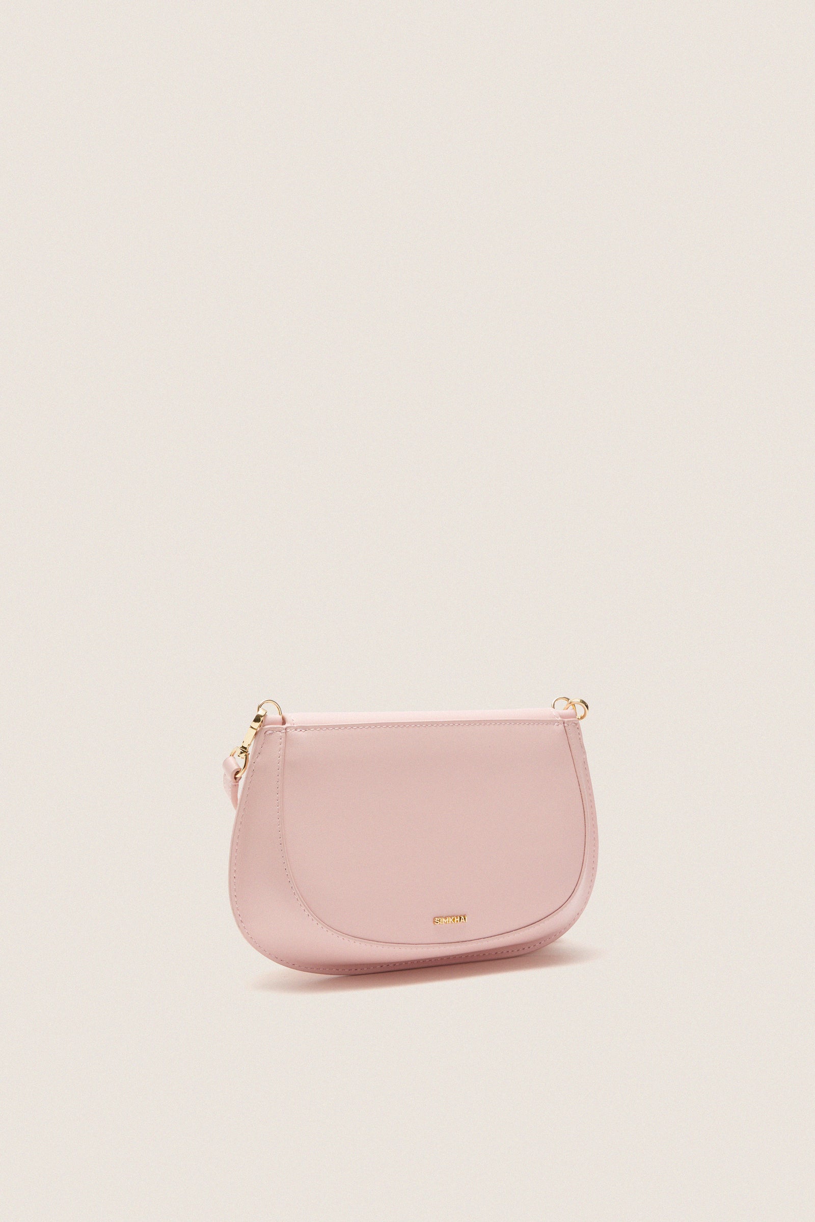 Pale Pink Logan Leather Crossbody