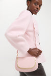 Pale Pink Logan Leather Crossbody