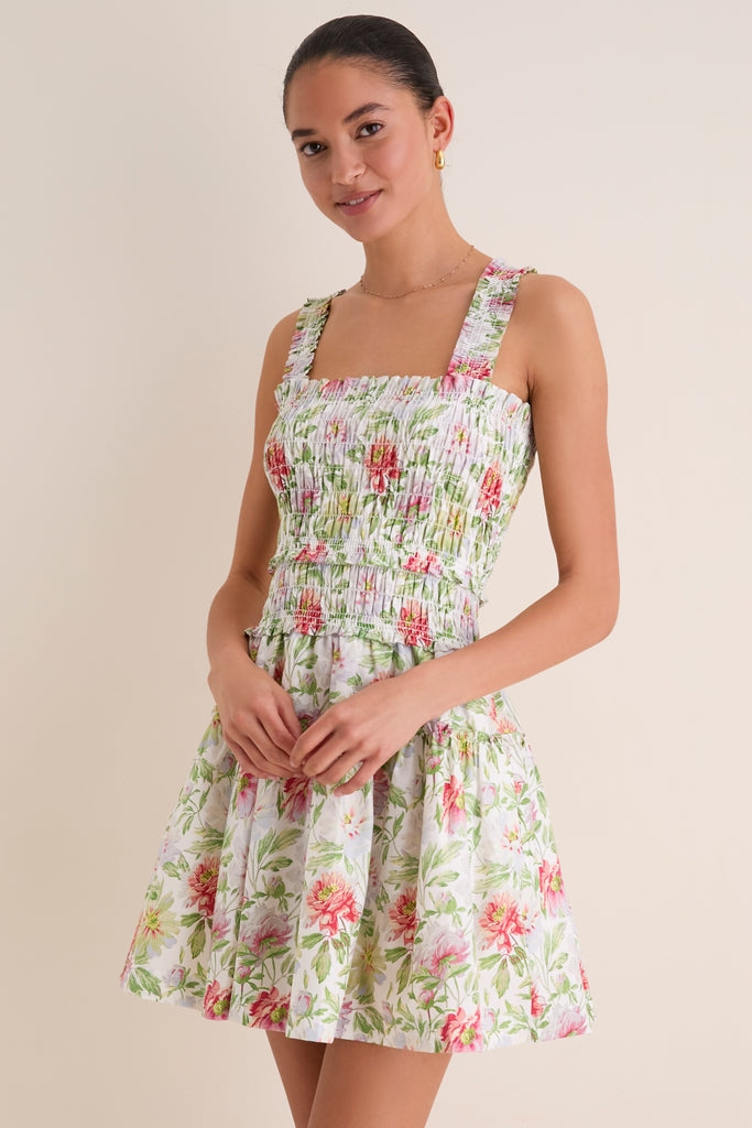 Peony Chintz Azalea Mini Nap Dress