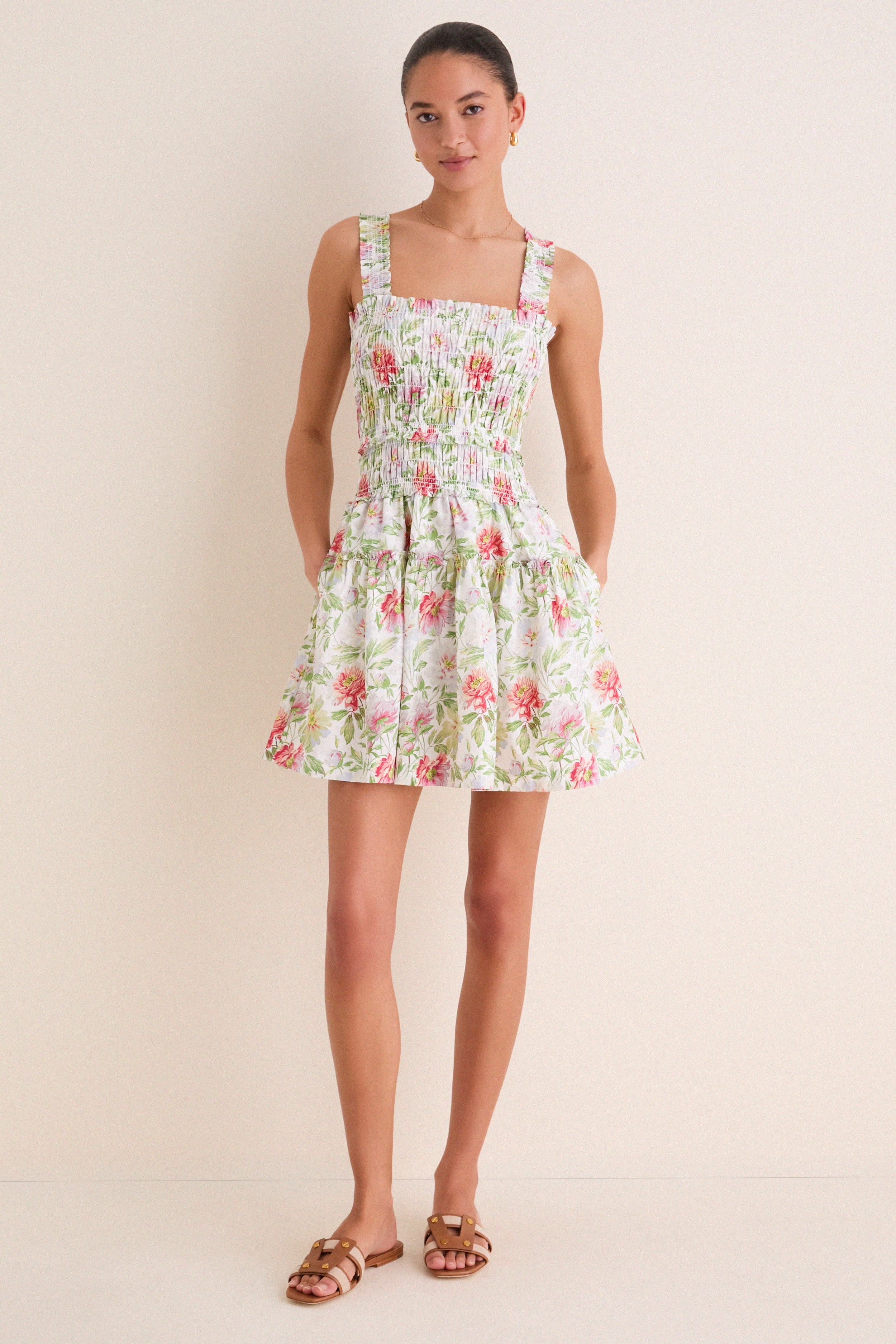Peony Chintz Azalea Mini Nap Dress | Hill House Home
