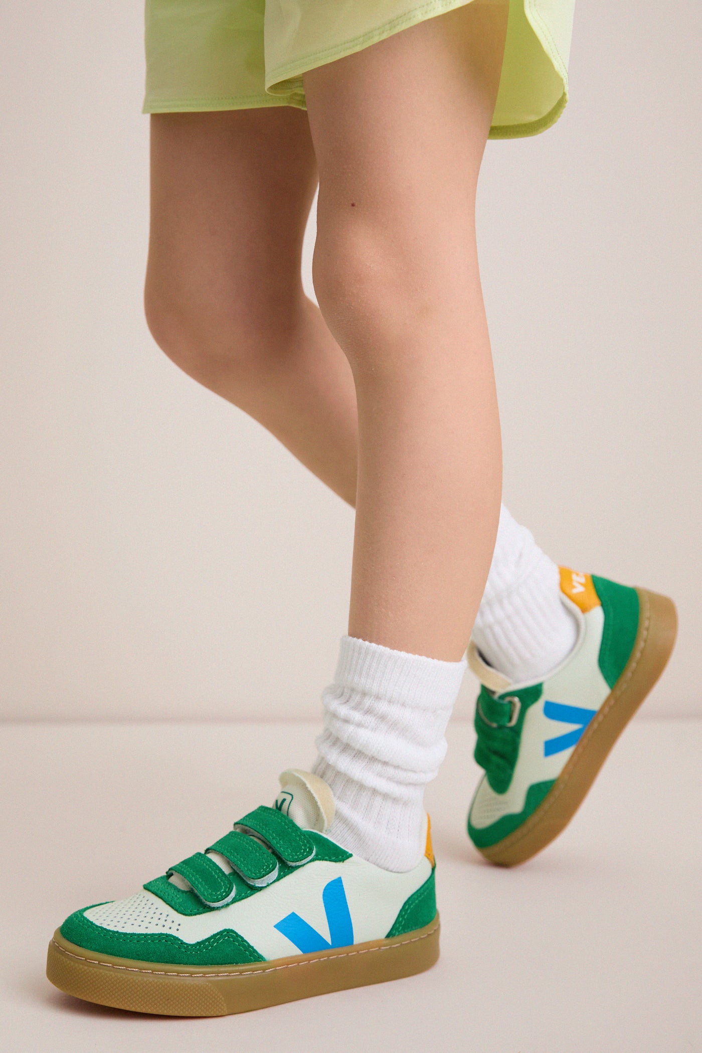 Kids Jade Egee Emeraude Natural Small V-90 Sneakers