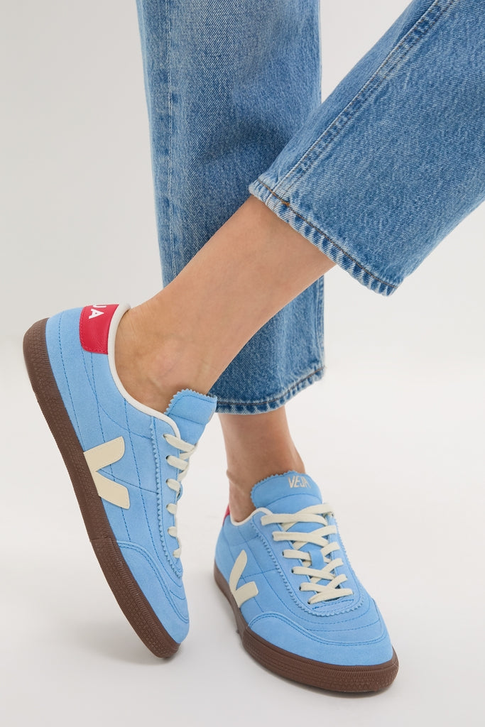Aqua Pierre Bark Suede Panenka Sneakers Blue | VEJA