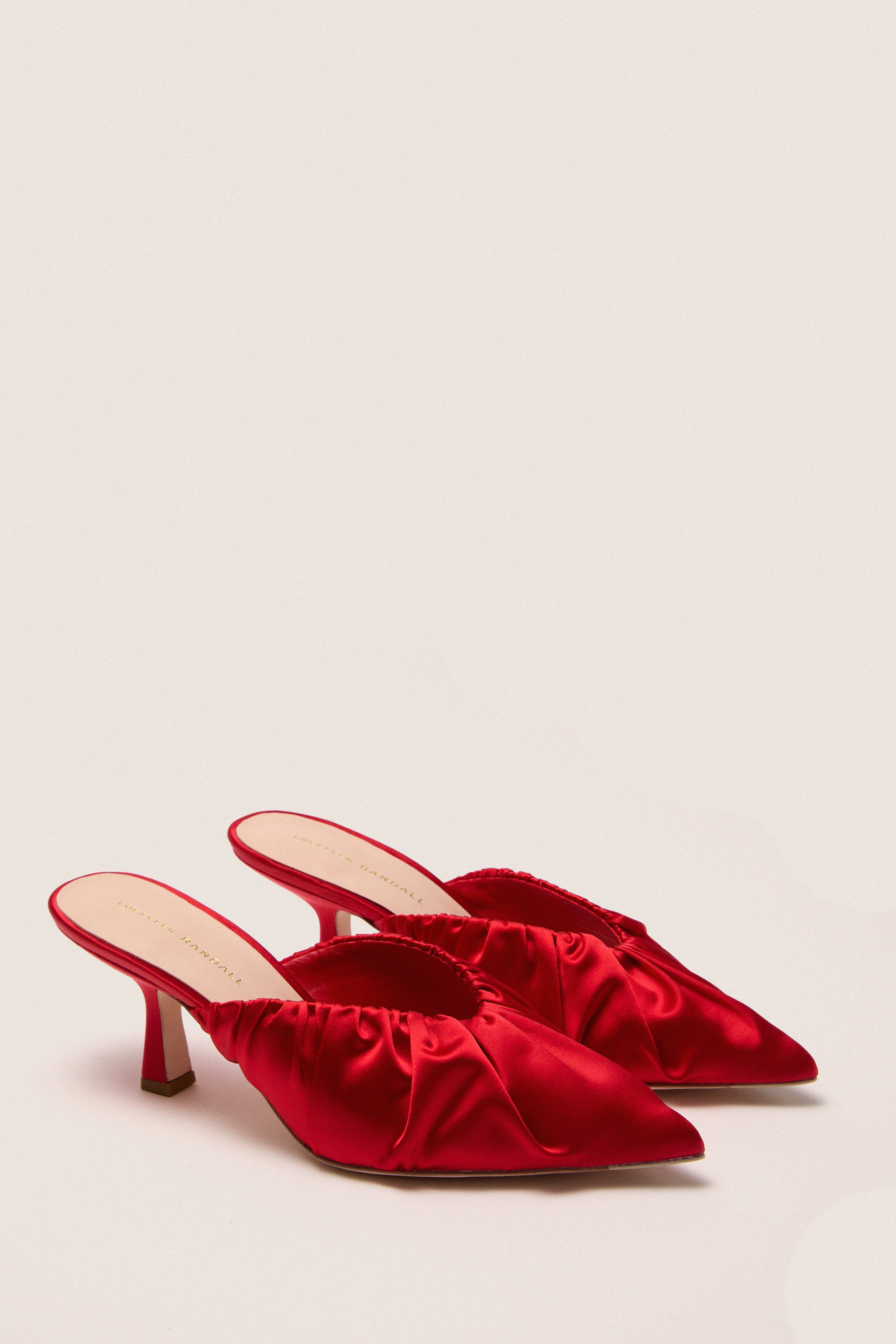 Red Stain Inez Heels