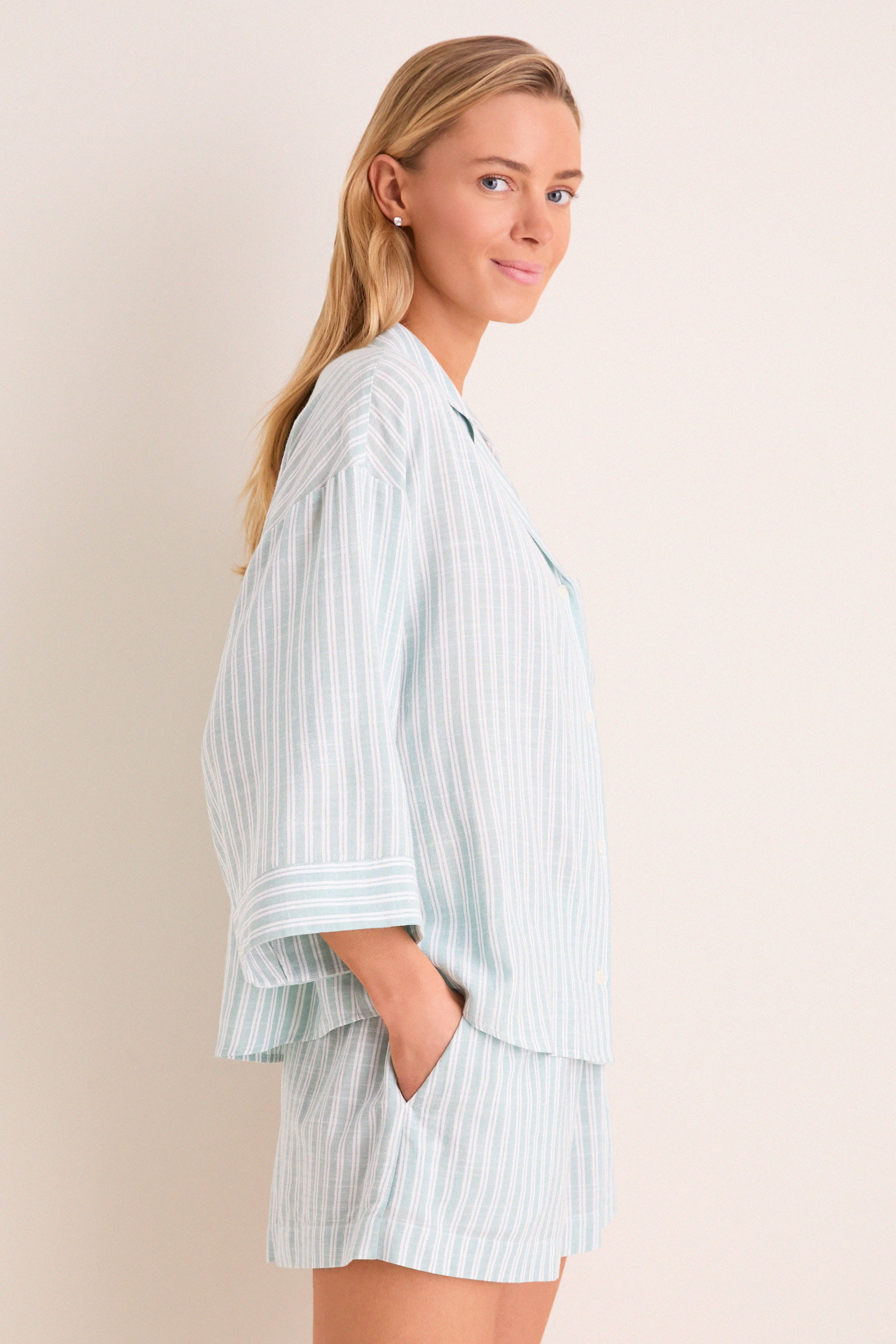 Seagrass Regatta Stripe Nautico Relaxed Short PJ Set