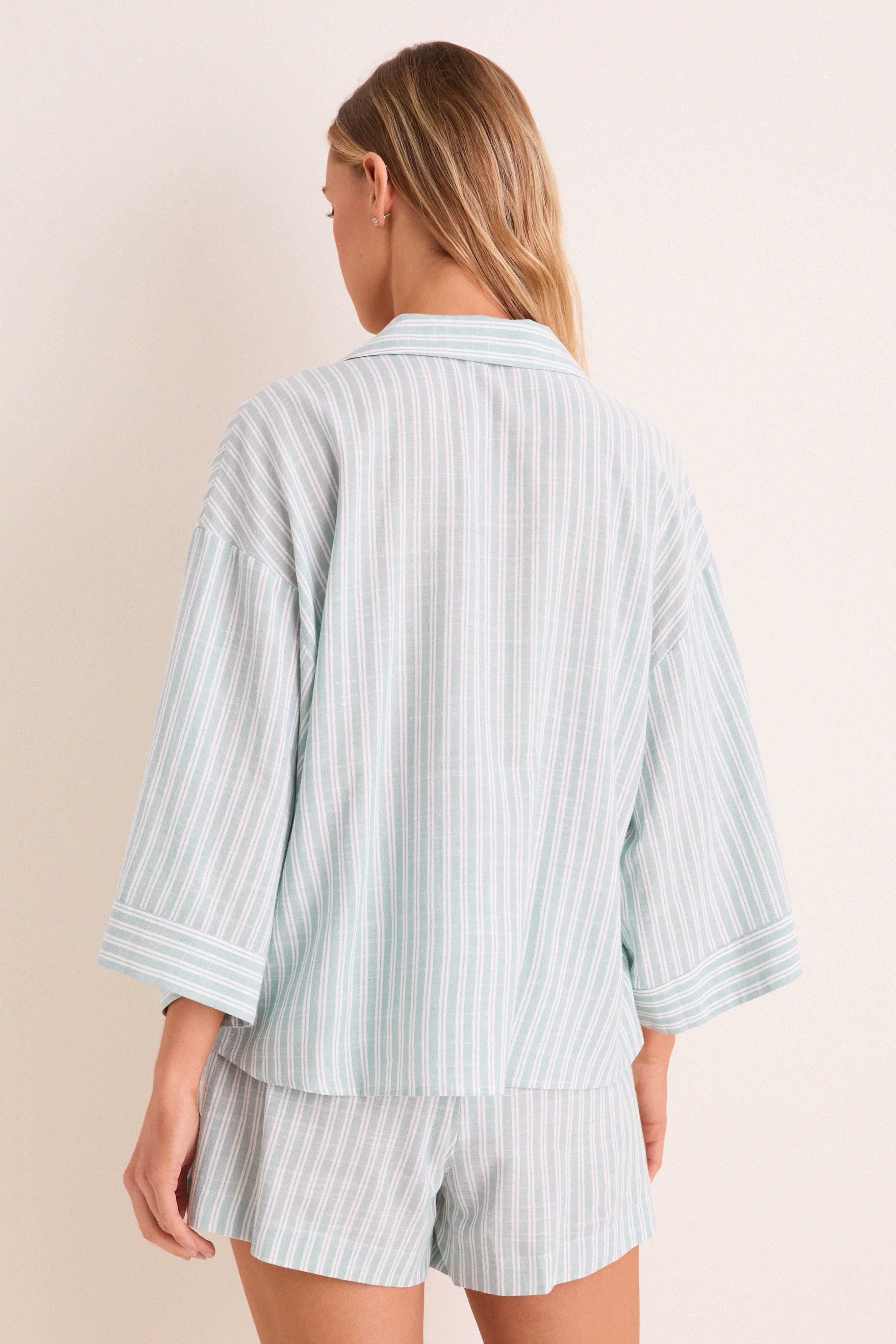 Seagrass Regatta Stripe Nautico Relaxed Short PJ Set | Eberjey