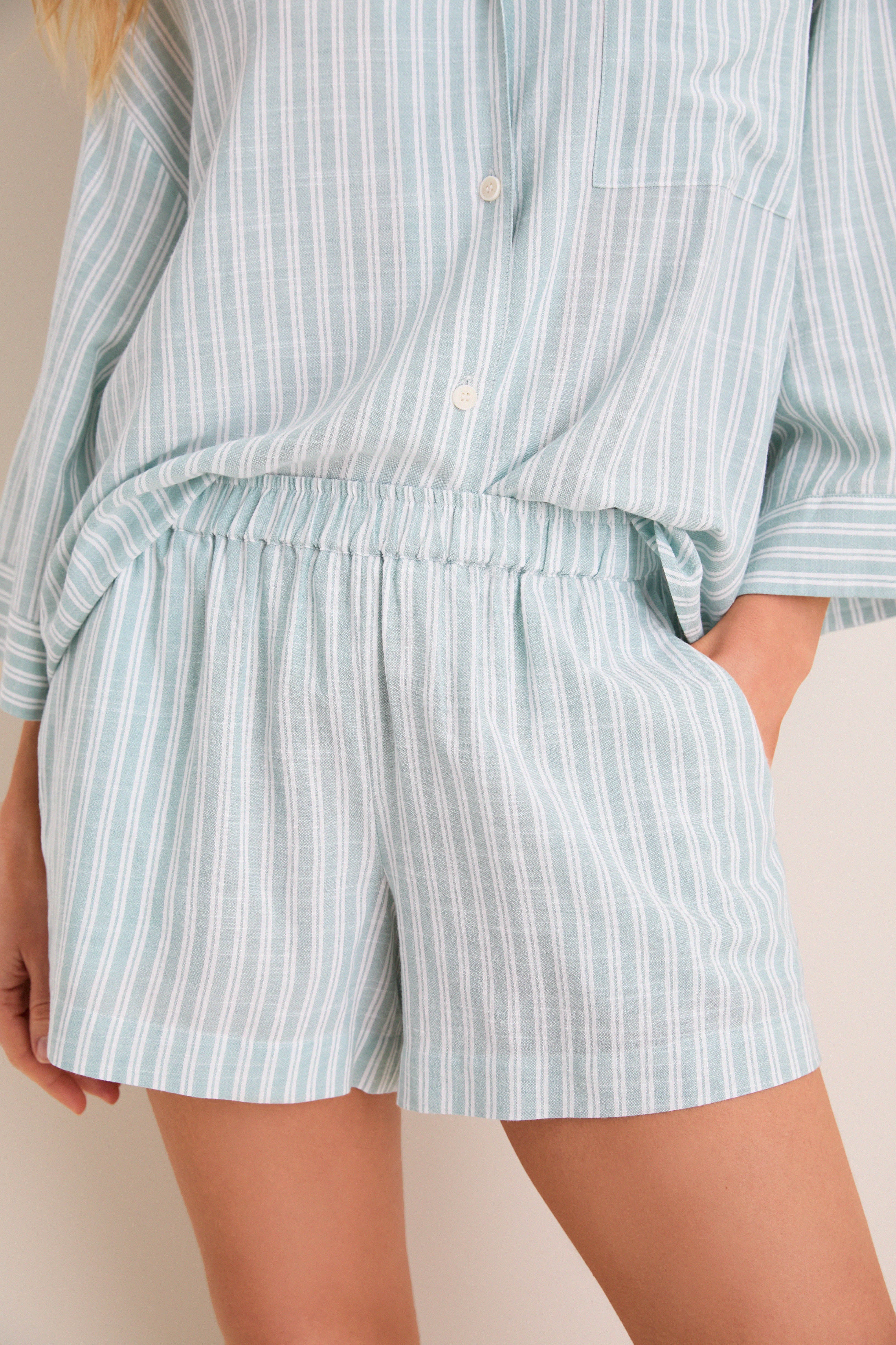 Seagrass Regatta Stripe Nautico Relaxed Short PJ Set | Eberjey