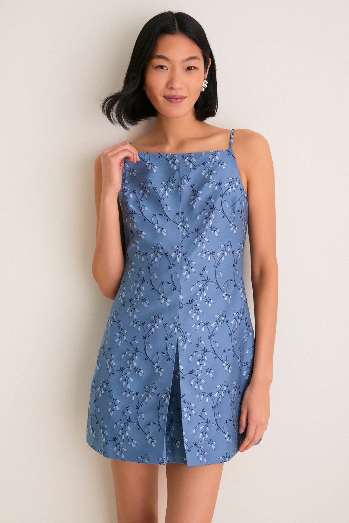 blue willow pattern dress One Hundred Stars-Giant Willow Blue Pleat Dress – Bunka