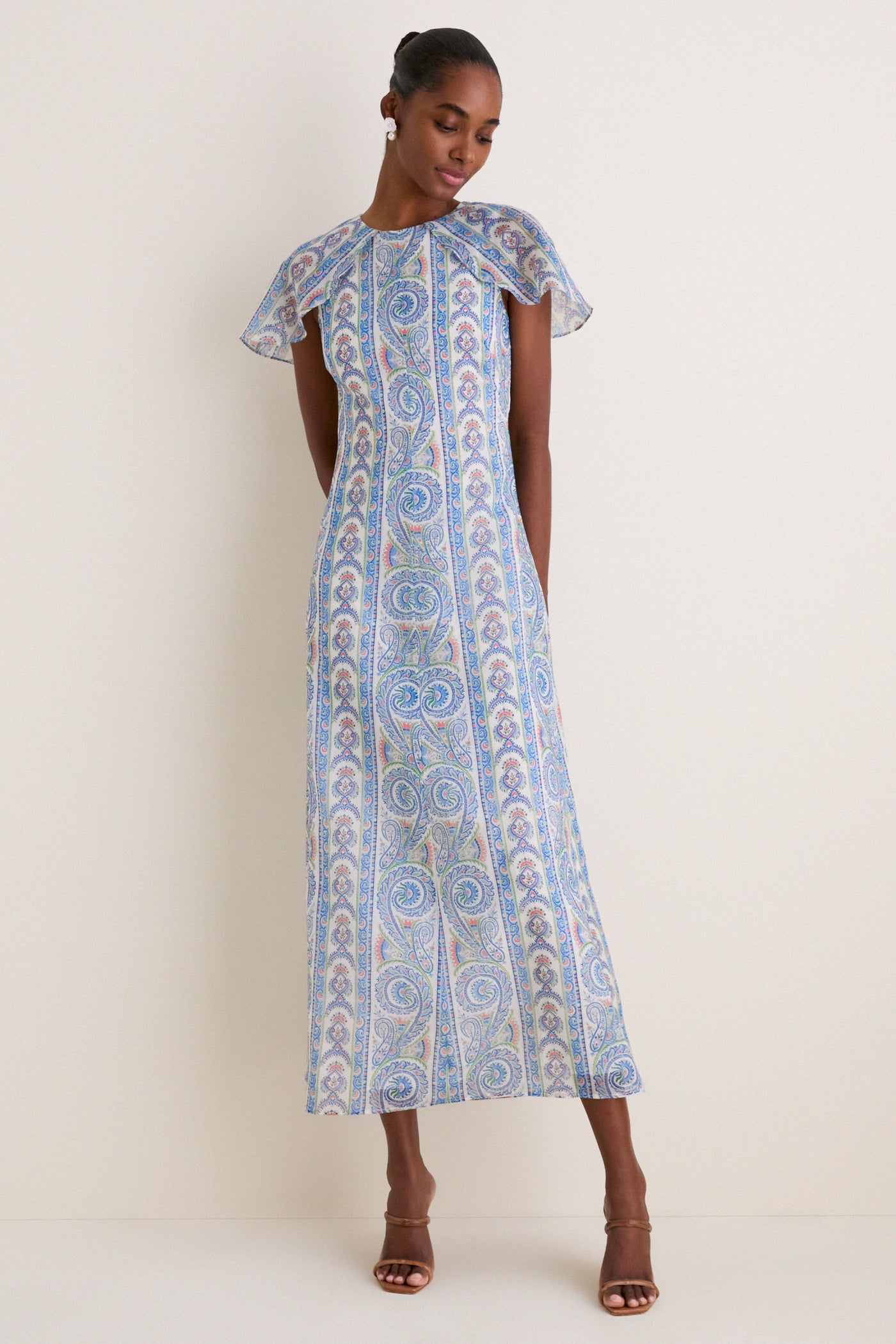 Blue Corsica Paisley Davina Dress | Hill House Home