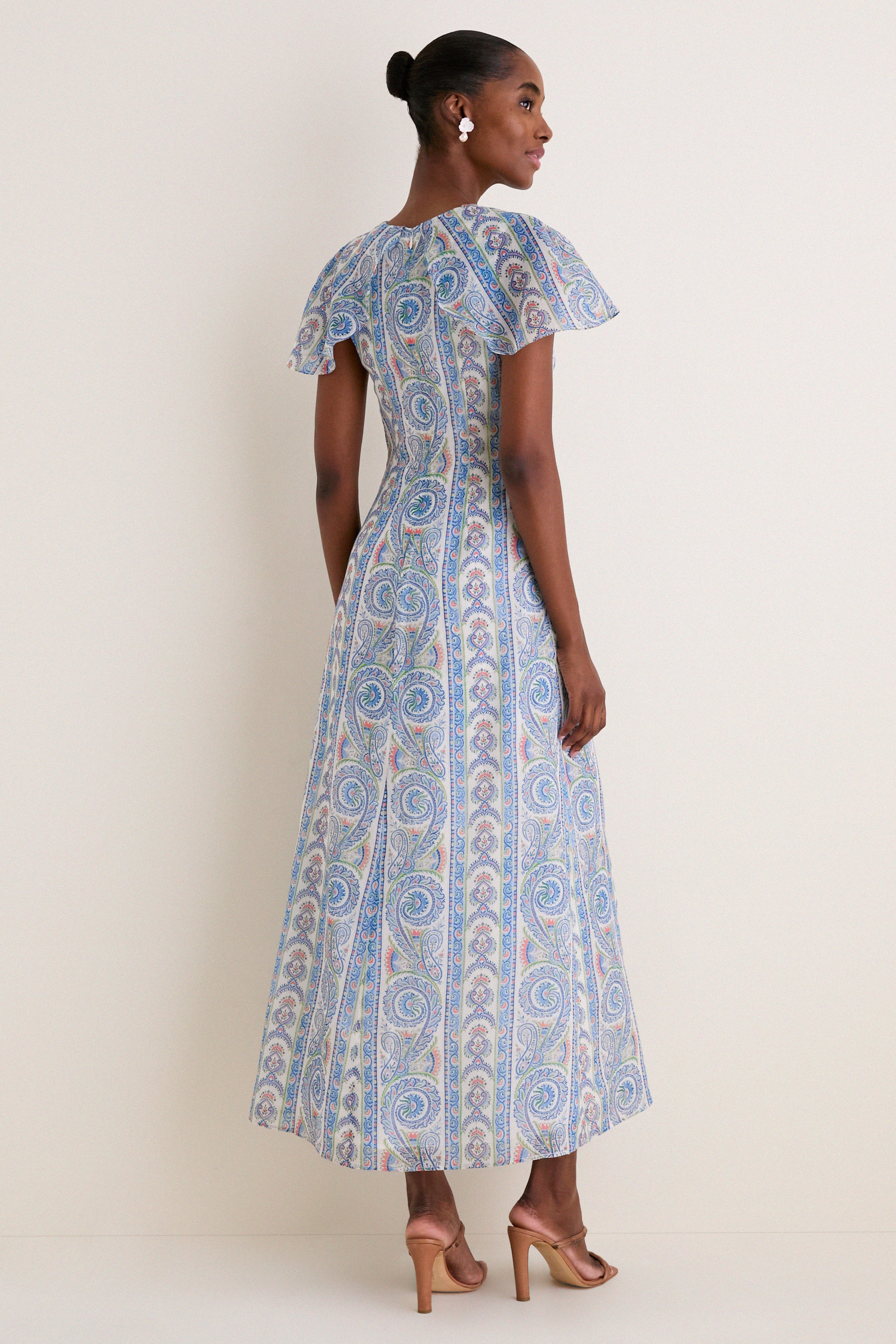 Blue Corsica Paisley Davina Dress | Hill House Home