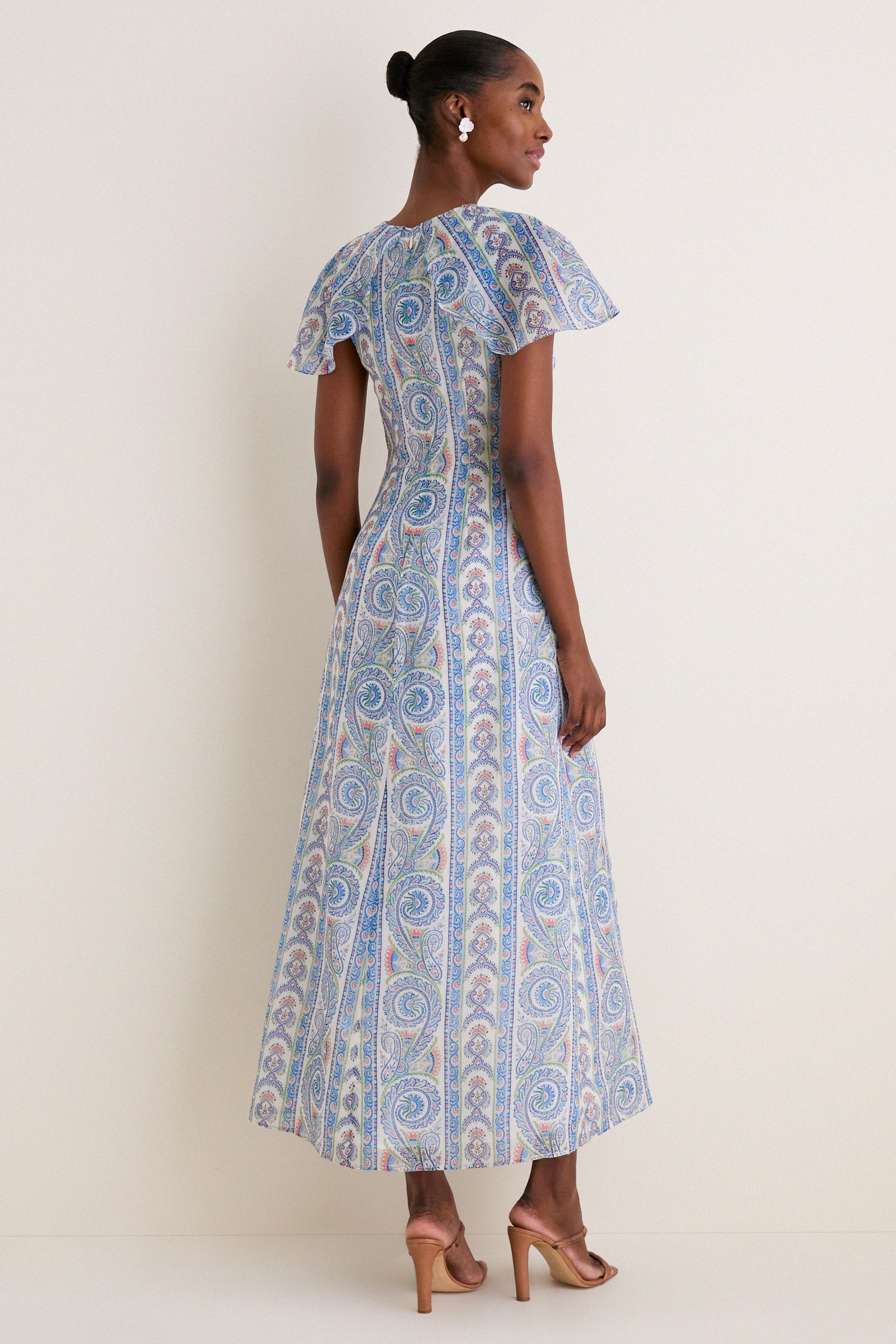 Blue Corsica Paisley Davina Dress