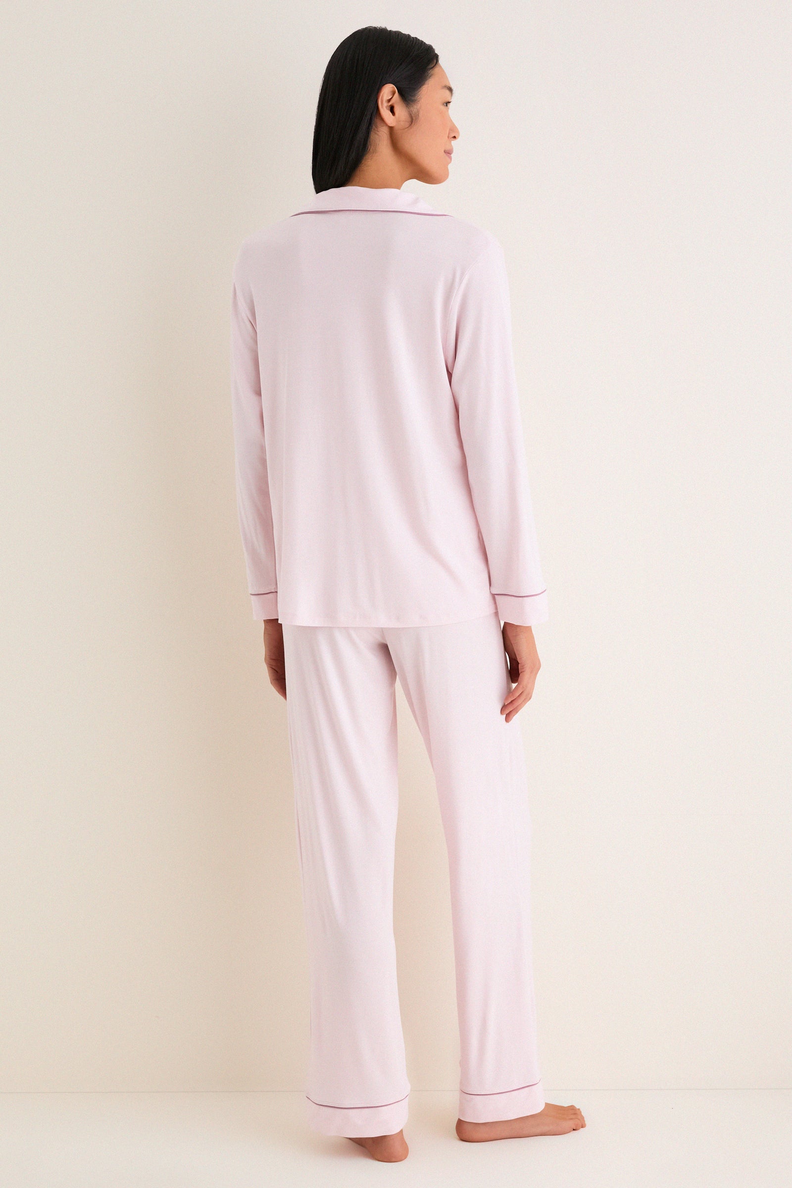 Pale Pink Gisele Long PJ Set