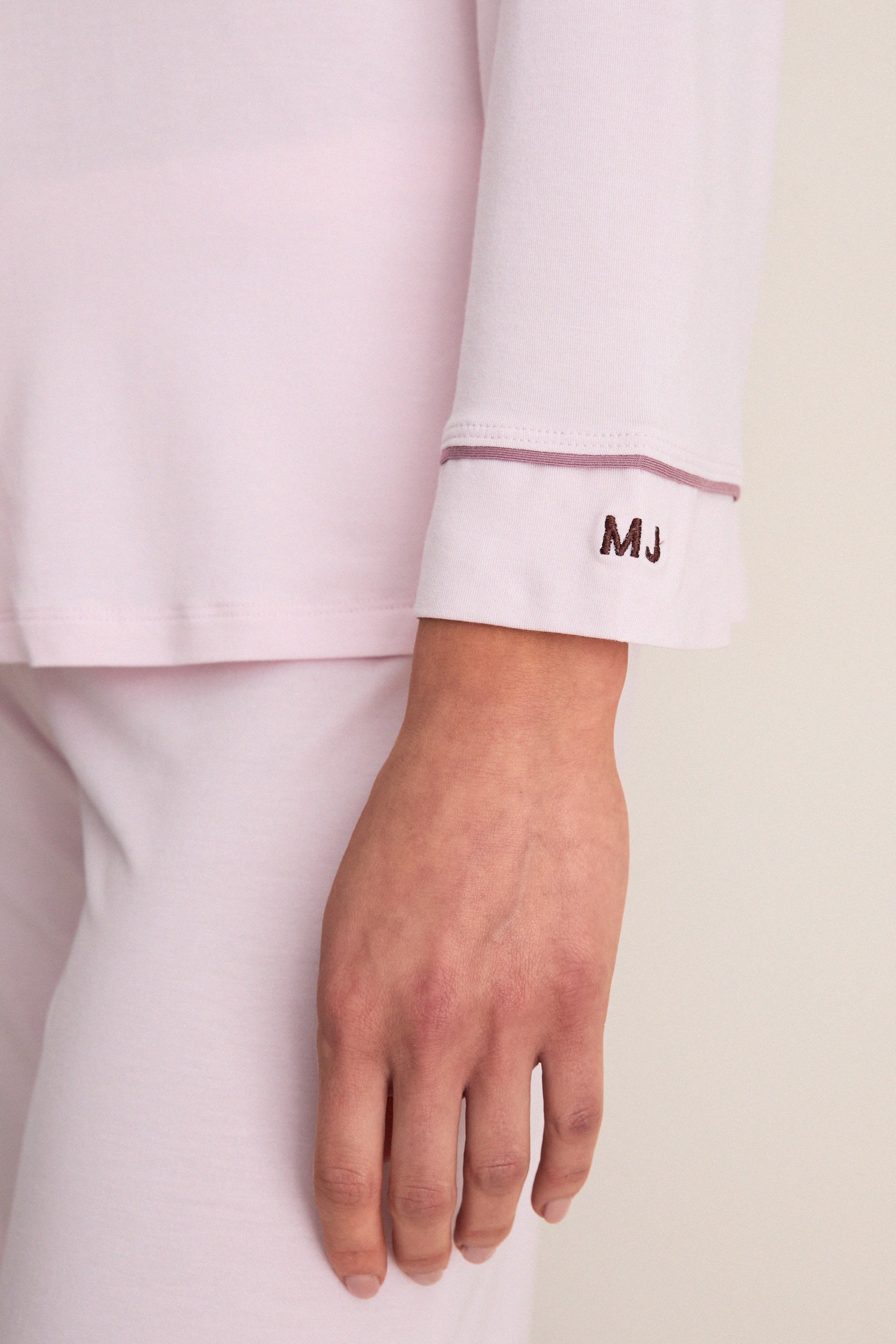 Pale Pink Gisele Long PJ Set