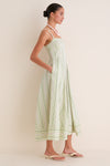 Green Jacquard Stripe Margot Dress