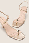 Champagne Metallic Triana Heels