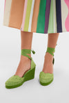 Verde Cacia Wedge Espadrilles