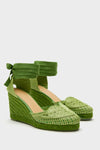 Verde Cacia Wedge Espadrilles