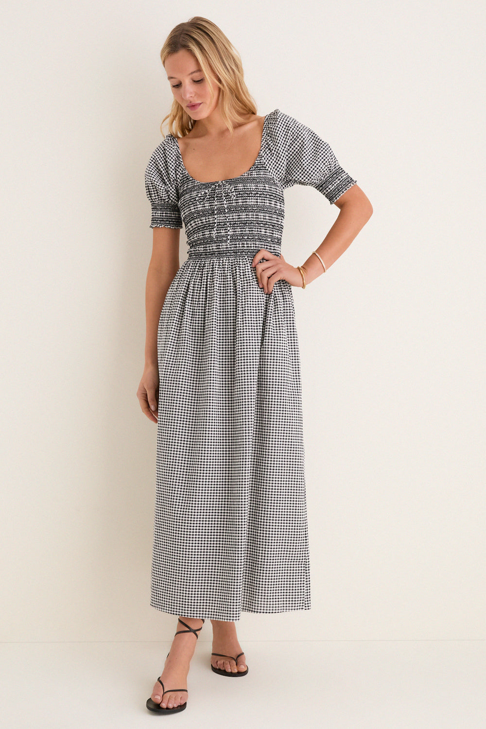 The Madeline Nap Dress | Black/Sand Gingham / S | | Hill House Home The Madeline Nap Dress | Black/Sand Gingham / S | | Hill House Home