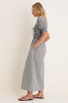 Black and Sand Gingham Madeline Nap Dress