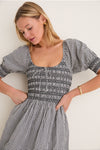 Black and Sand Gingham Madeline Nap Dress