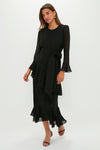 Black Chiffon Sasha Dress