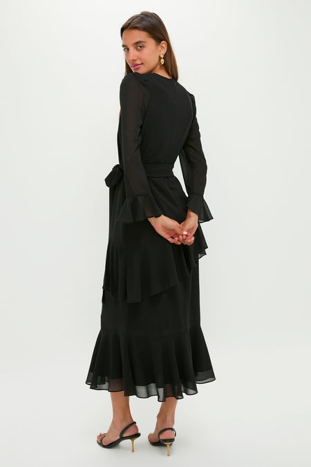 Black Chiffon Sasha Dress
