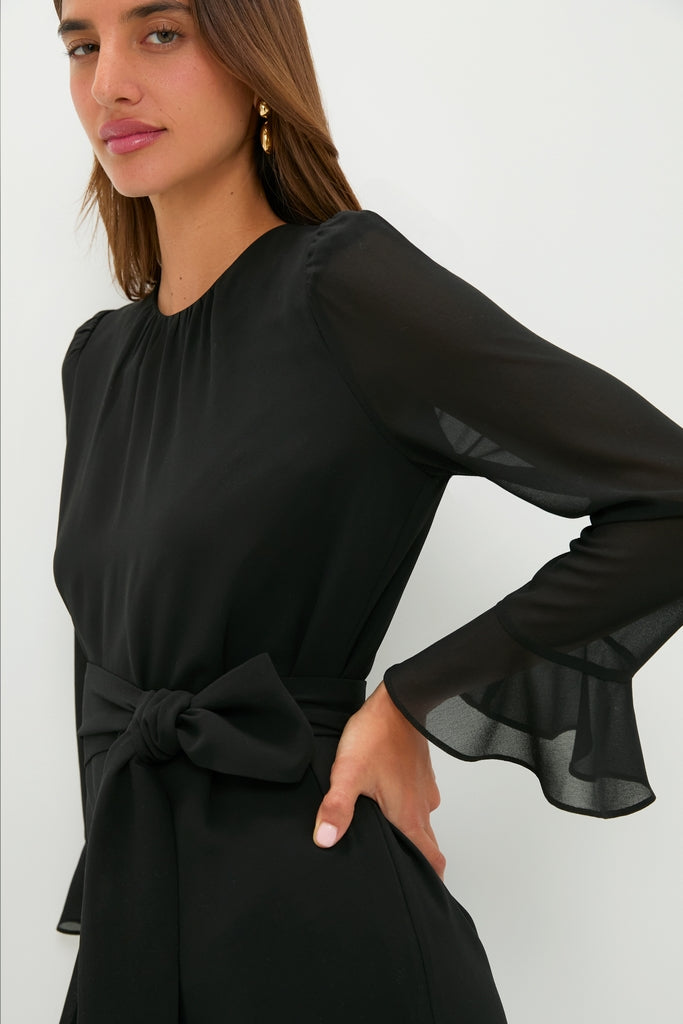 Black Chiffon Sasha Dress
