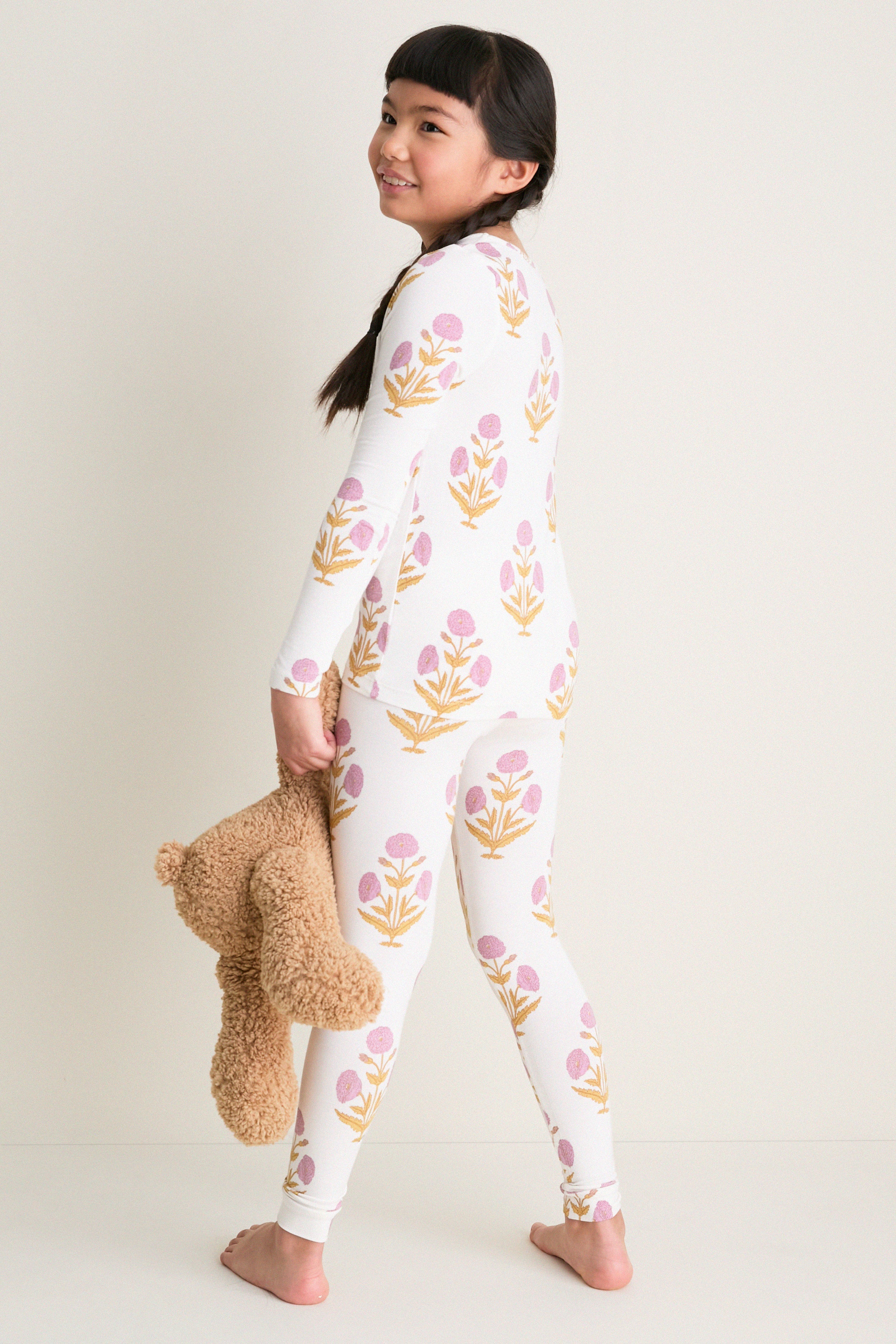 Lavender Dandelion Kids Bamboo Pj Set