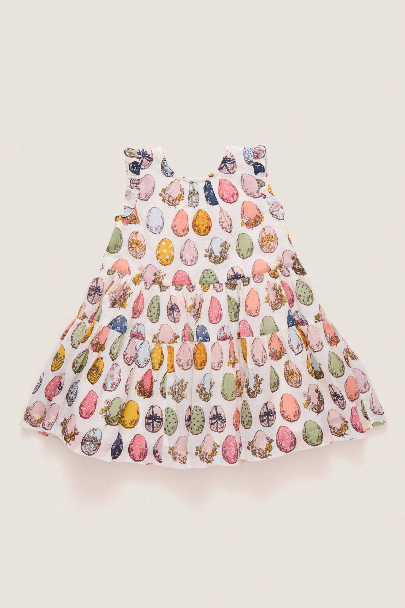 Multi Eggs Eloise Ruffle Dress