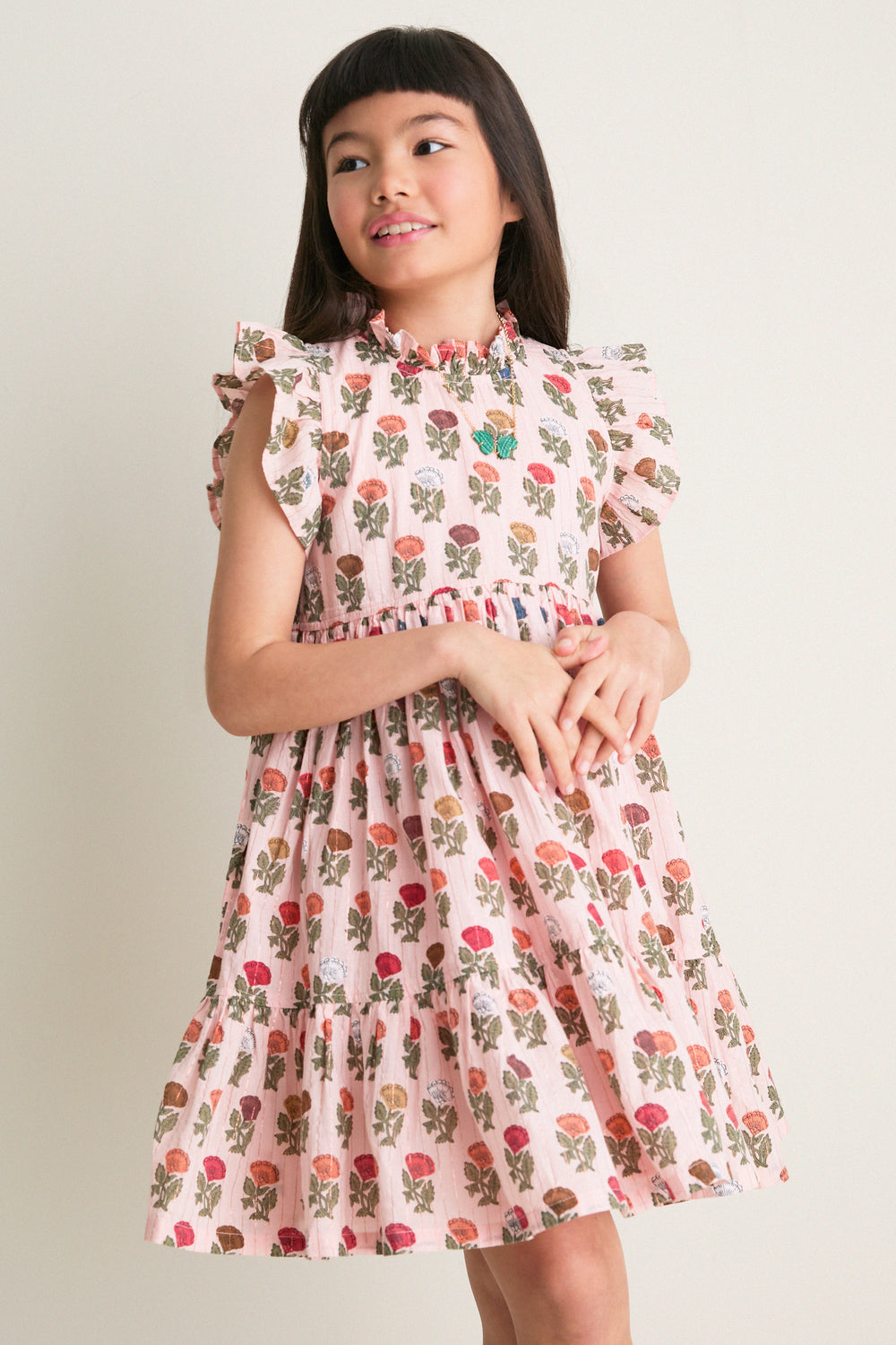 Multi Floral Drop Jennifer Dress