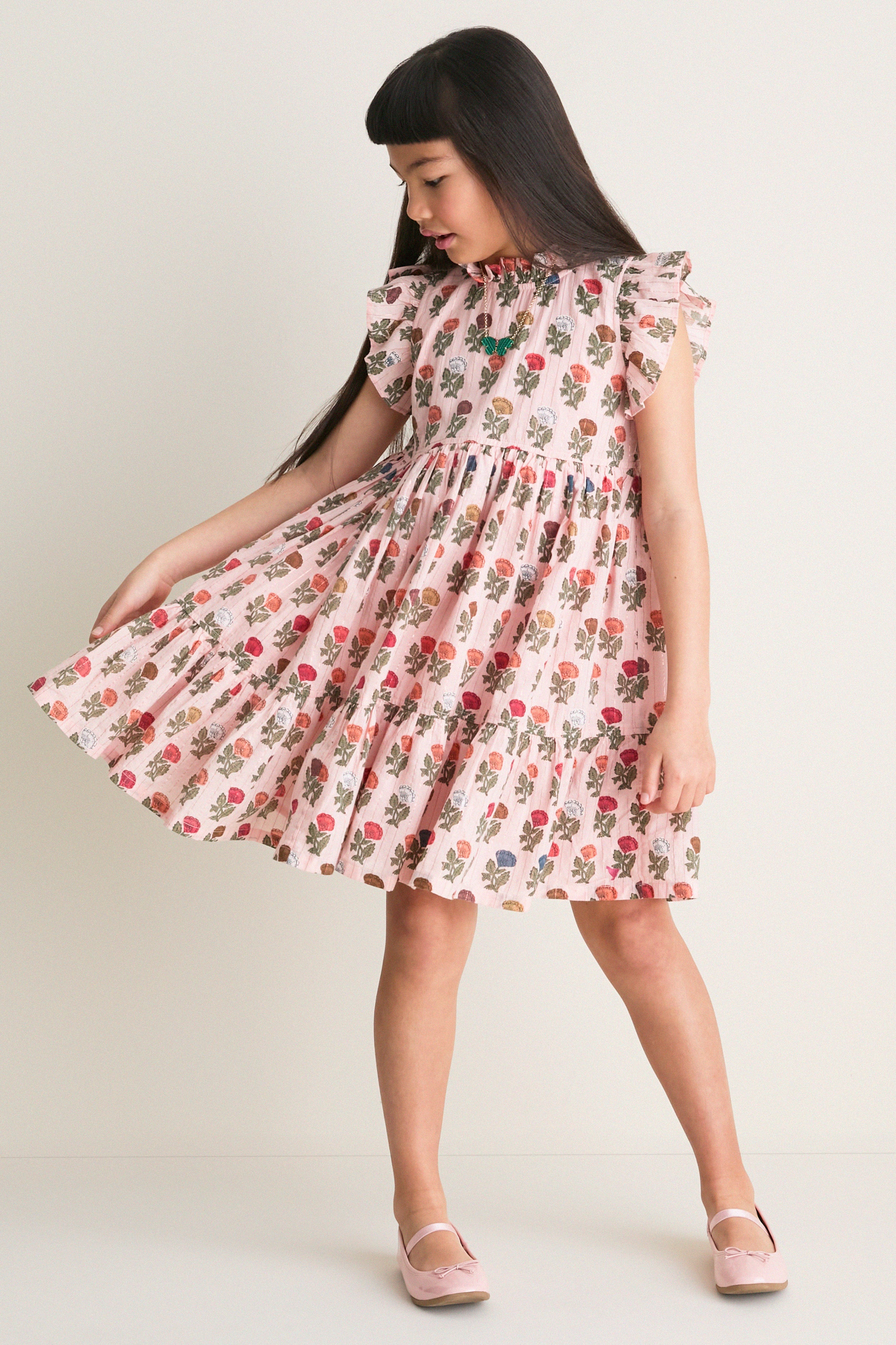 Multi Floral Drop Jennifer Dress