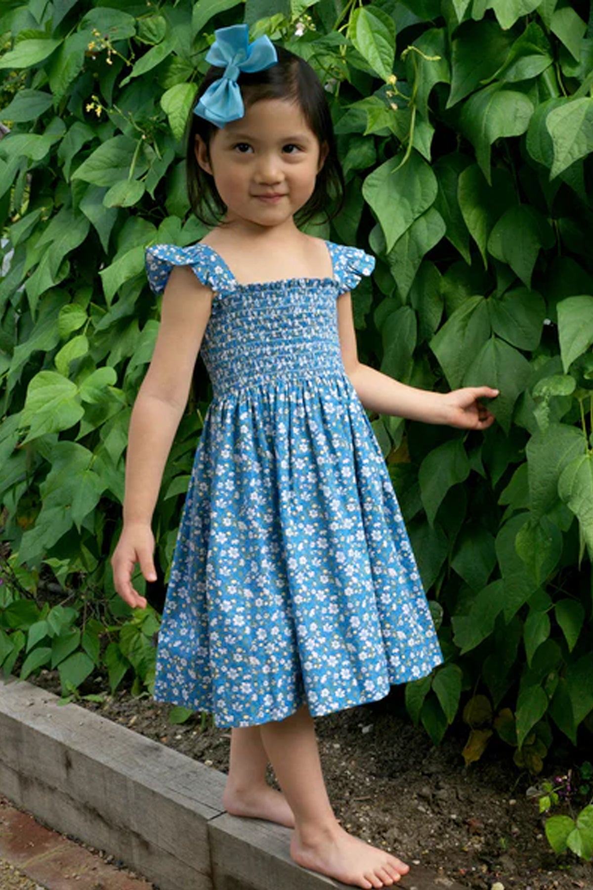 Ditsy Daisy Ruched Dress