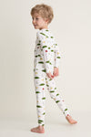 Cream Golf Tournament Kids Bamboo Pj Set