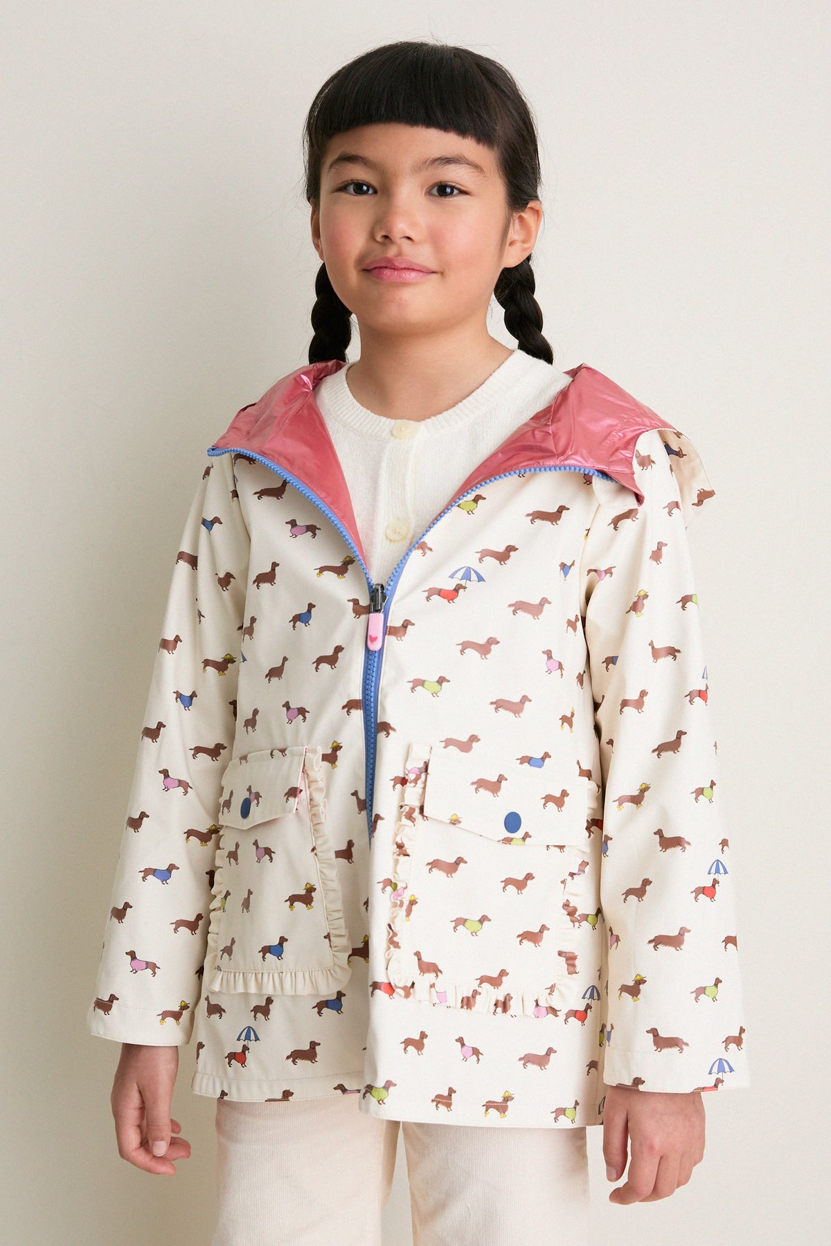 Rainy Day Dachshunds Rafa Reversible Raincoat