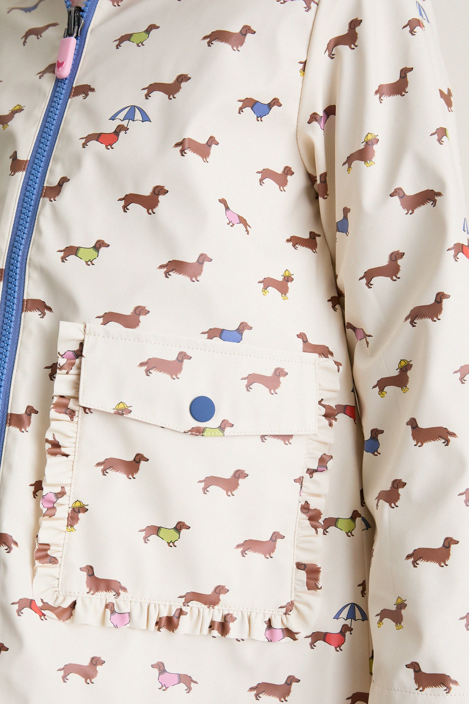 Rainy Day Dachshunds Rafa Reversible Raincoat