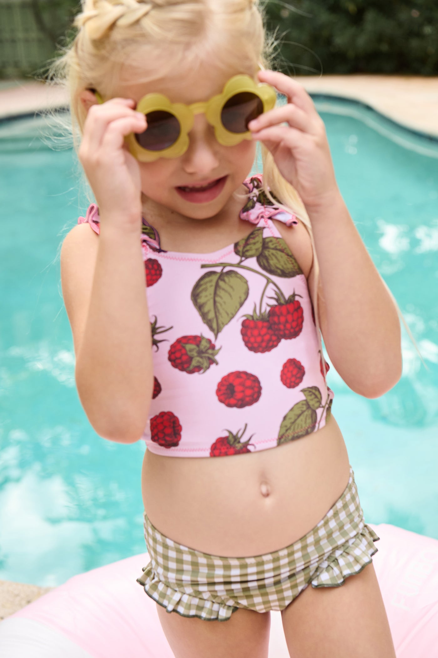 Pink Raspberries Via Tankini