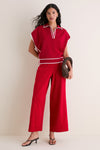 Garnet Eclat Polo Sweater