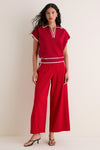 Garnet Eclat Polo Sweater