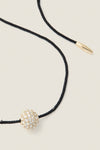 Gold and Black Spark Necklace