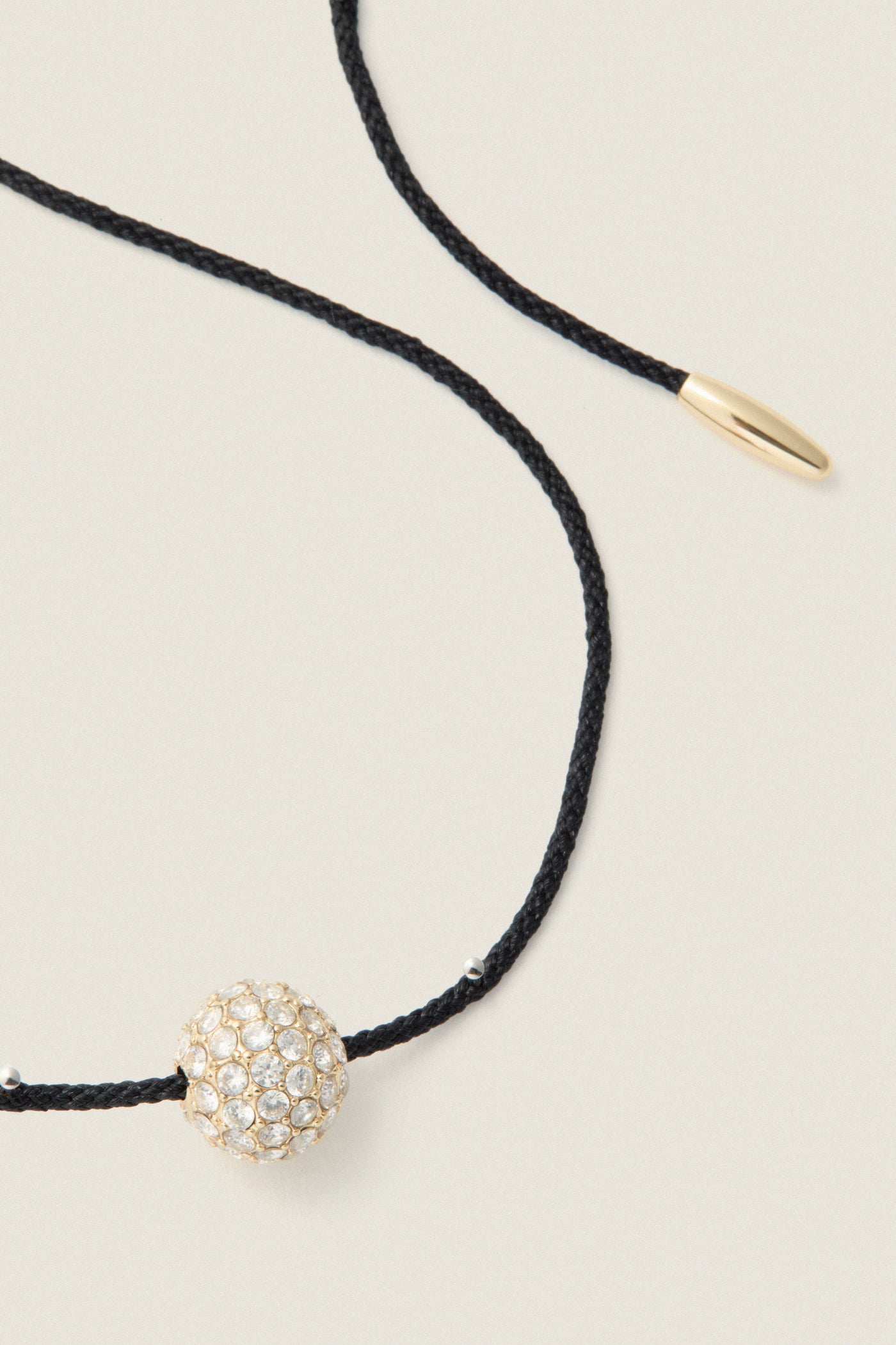 Gold and Black Spark Necklace