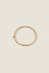 Gold and Pave Tubular Bracelet