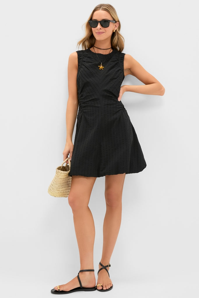 Tuckernuck Black Seersucker Alisa Dress Black Seersucker / 6