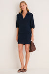 Navy Crochet Cathy Mini Skirt