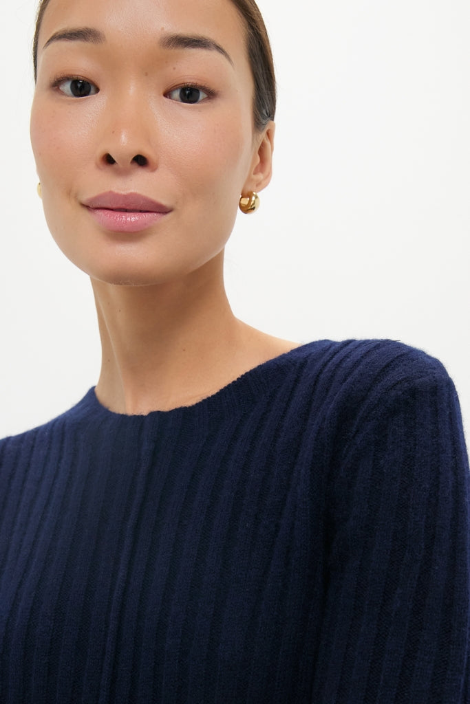 Navy Althea Sweater Dress