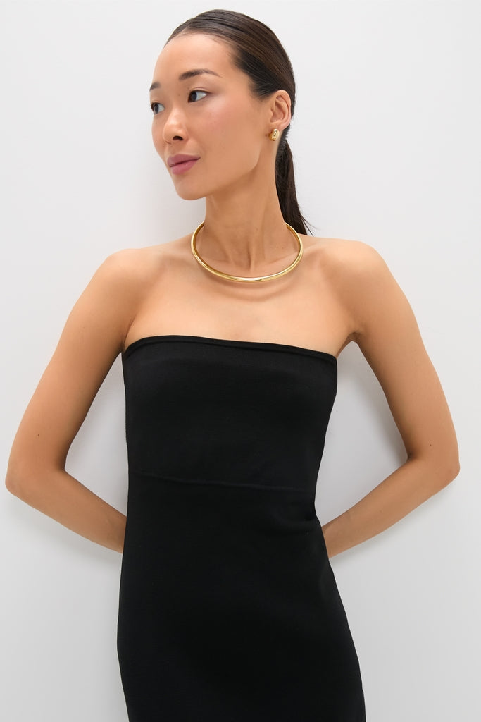 Black Strapless Joelle Dress
