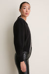 Black Sequin Trim Naomi Cardigan