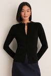 Black Structured Margaux Cardigan