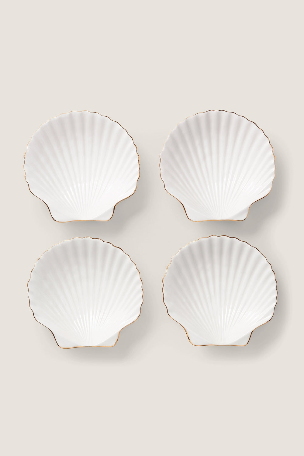 Shell Appetizer Plates (Set of 4)