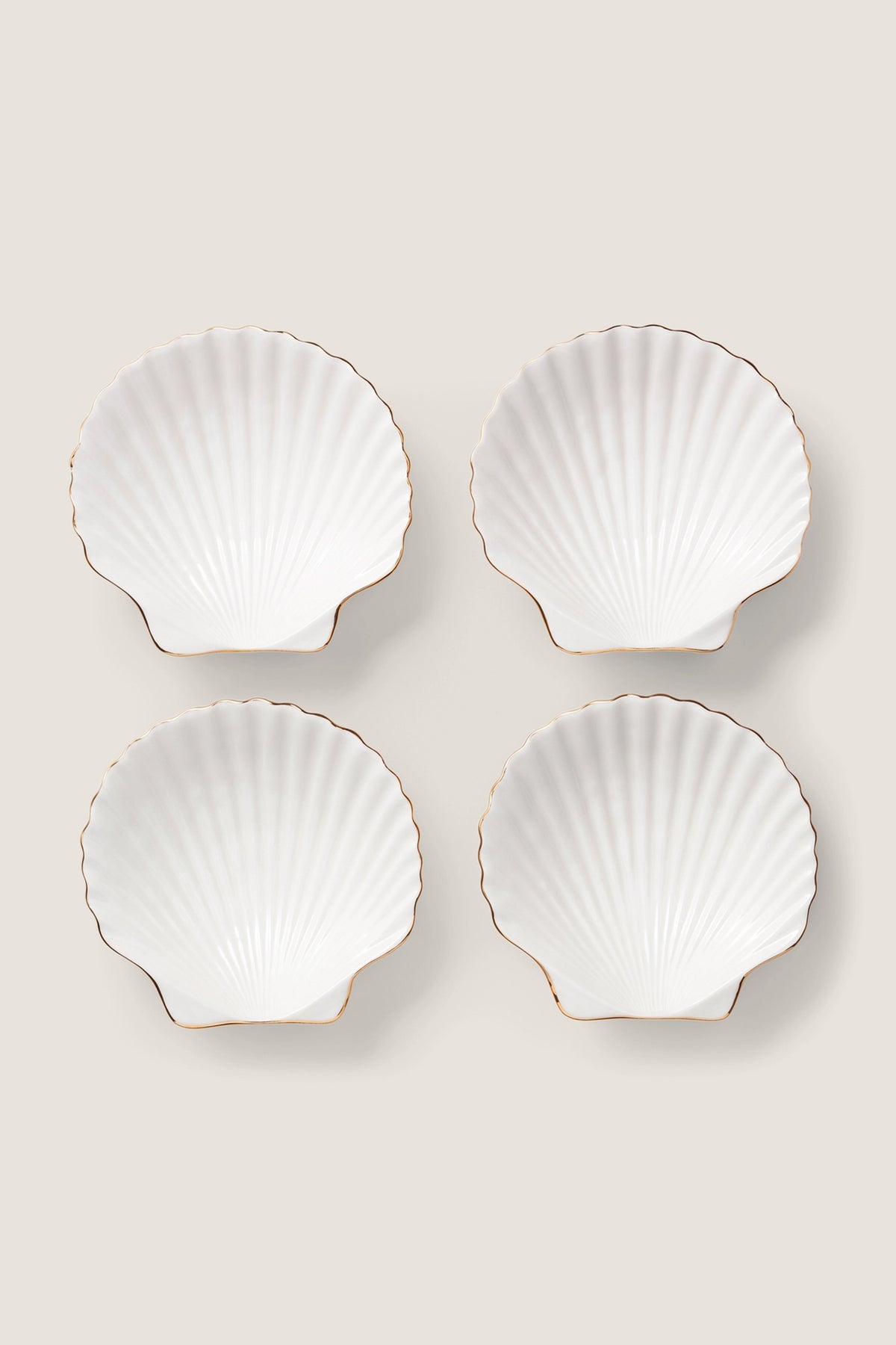 Shell Appetizer Plates (Set of 4)