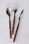 Pastello Brown Three-Piece Place Setting